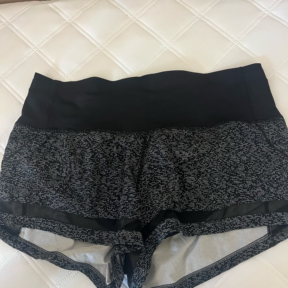 lululemon athletica Black and Gray Athletic Shorts